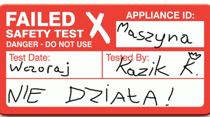 Nie działa